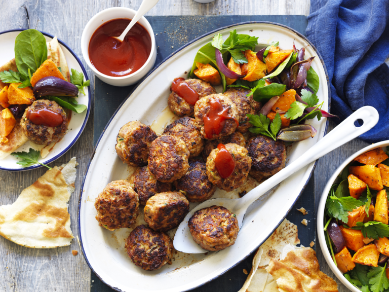 Lamb Rissoles with Sweet Potato Salad - Rosella
