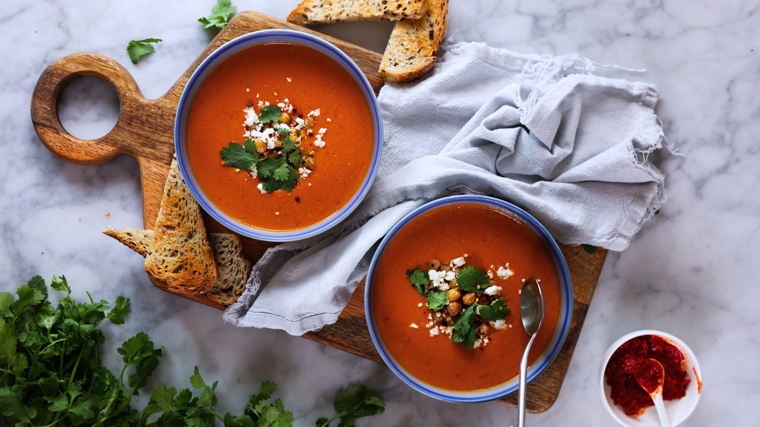 Rosella Moroccan Tomato, Chickpea & Harissa Soup Recipe