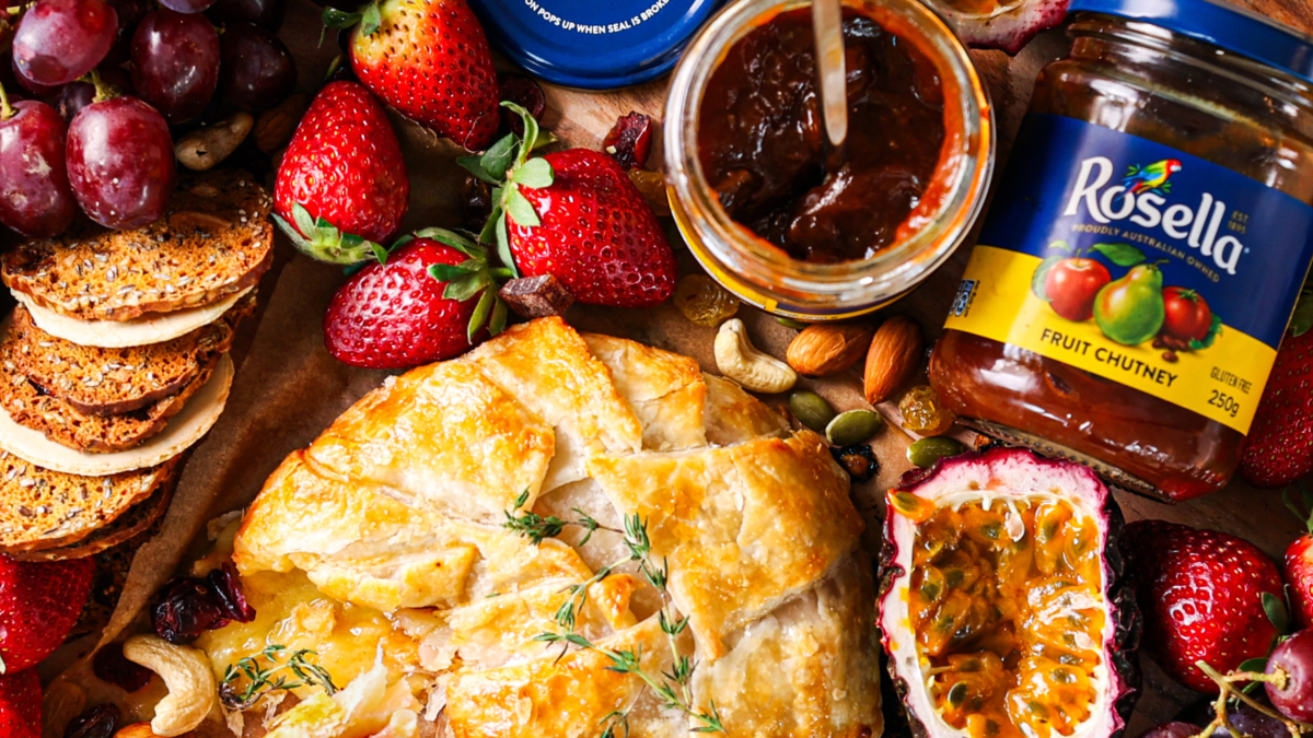 Rosella Prosciutto Wrapped Baked Brie in Pastry